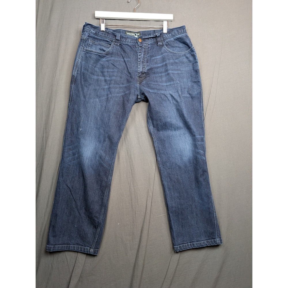 Wolverine FR Flame Resistant Jeans Mens 38x30 Blue Cat 2 ATPV Work Denim